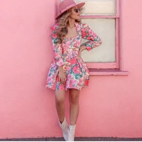 ZARA FLORAL PRINT MINI SKIRT SIZE M - Picture 10 of 14